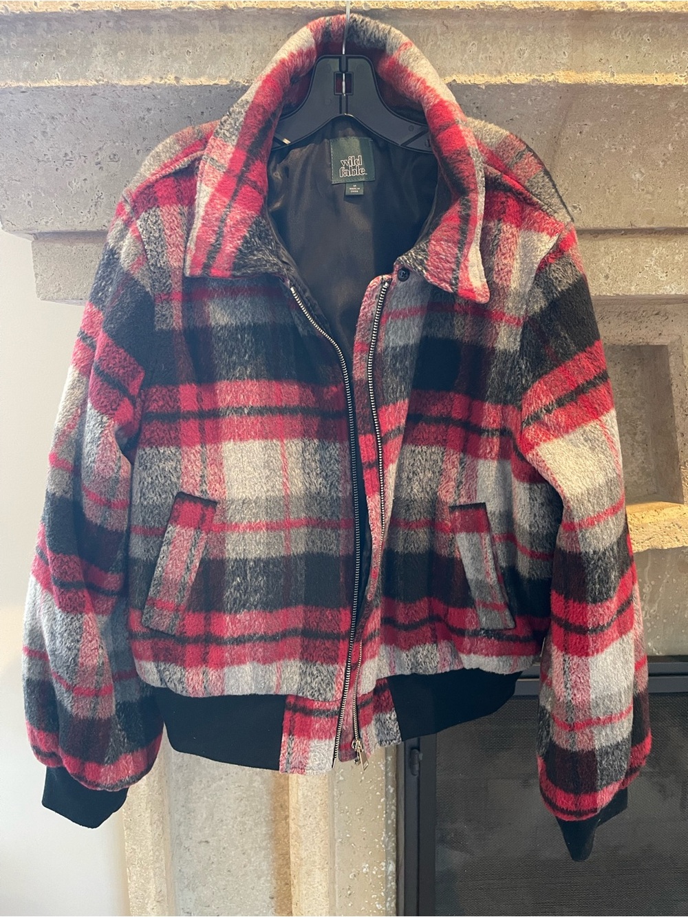 Women’s Plaid Bomber